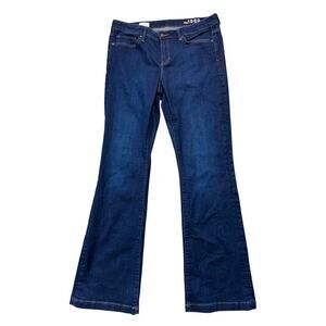 GAP 1969 Woman's Jeans/Pants size 32 XL; Long & Lean Denim Trouser; Dark Wash